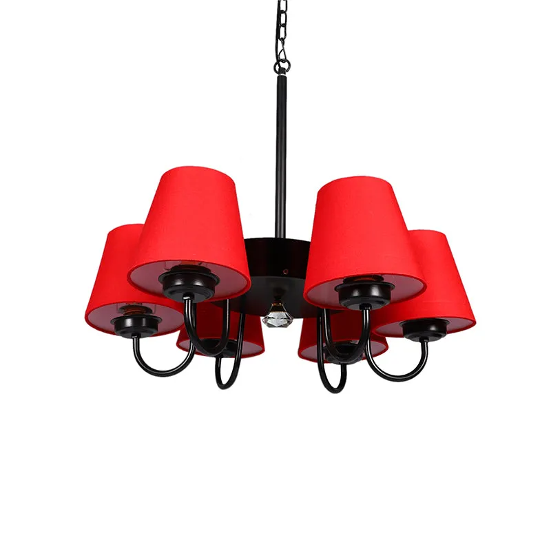 Viya Conical Ceiling Lamp - Red media 3