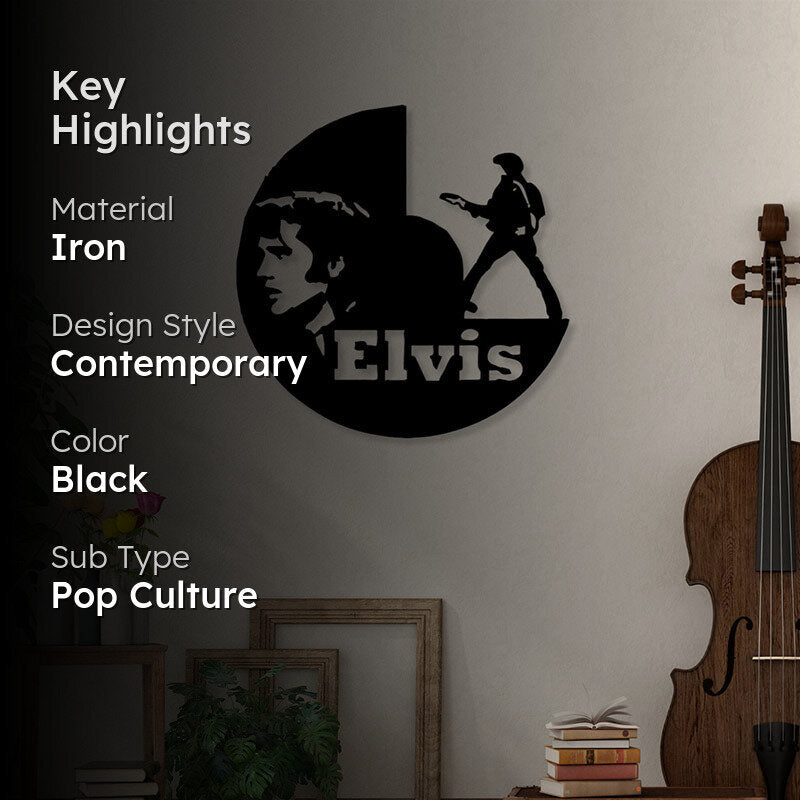 Elvis Presley Black Iron Wall Accent media 2