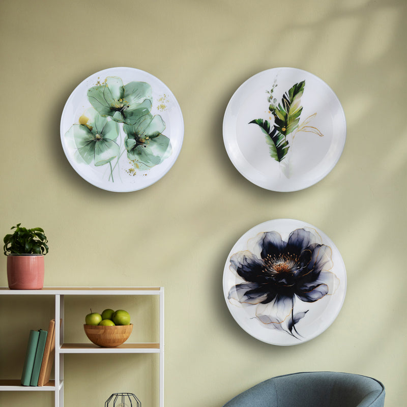 Bilia Floral Wall Plate - Set Of Three