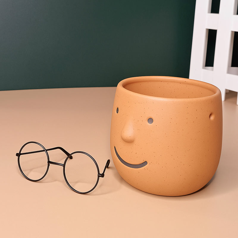 Plantie Pals Ceramic Planter - Orange media 5