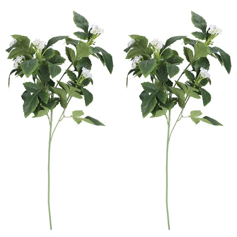 Artificial Bougainvillea Sticks (White) - Set Of Two media 5