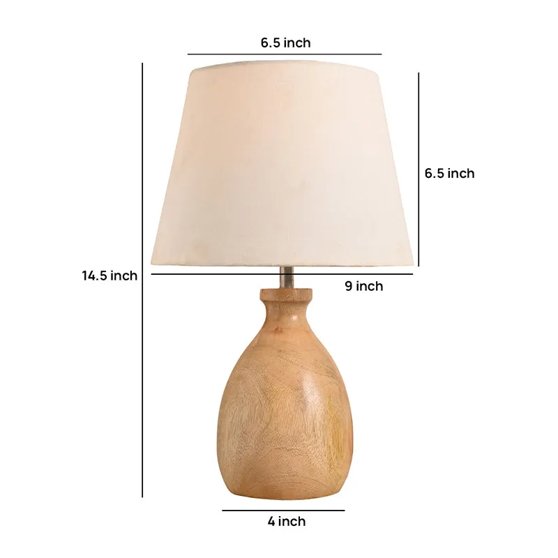 Kumbha Glow Cotton Table Lamp - White media 5