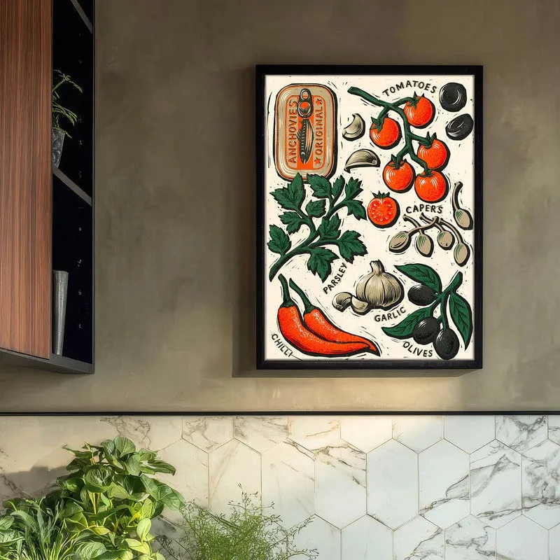 Flavour & Story Archival Canvas Wall Art - Black media 3
