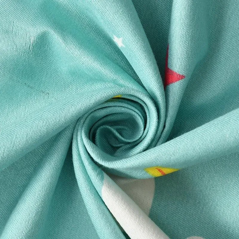 Sky Bow Kids Microfiber Bedsheet (Aqua) - 130 GSM media 4