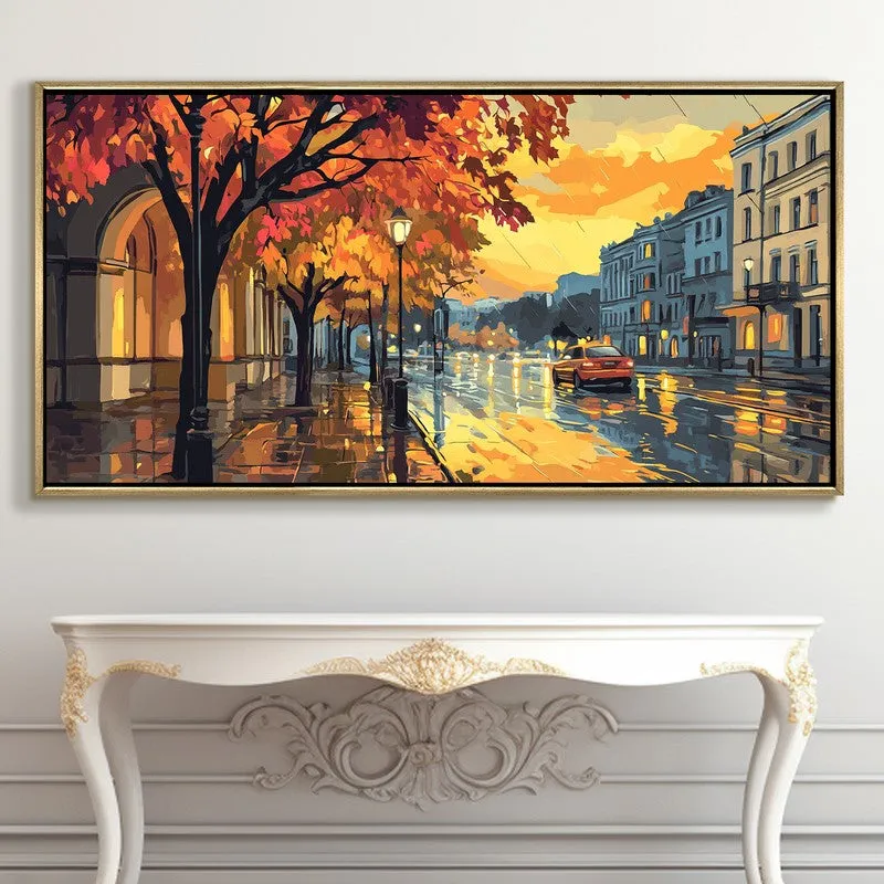 Wetlight Canvas Wall Painting With Frame media 5