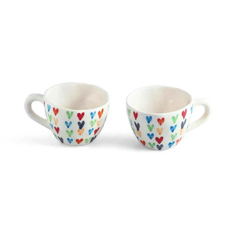 Colourfull Ceramic Coffee Mug (270 mL Each) - Set Of Two - 3