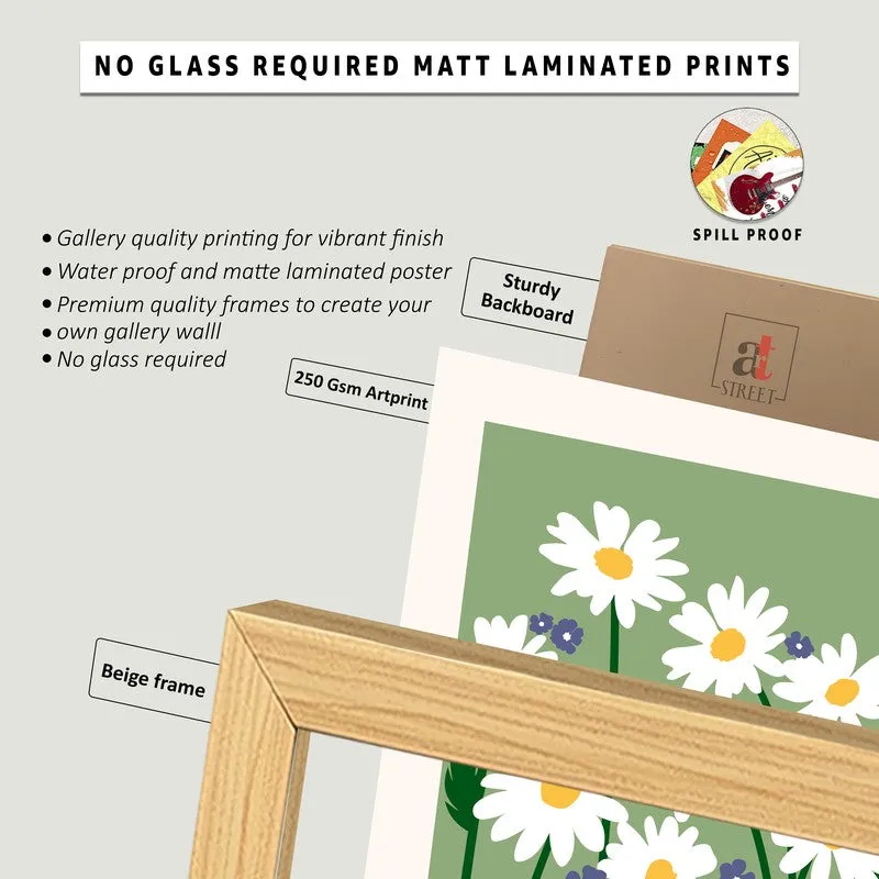 FloraGlow Wall Painting - Set Of Three media 7