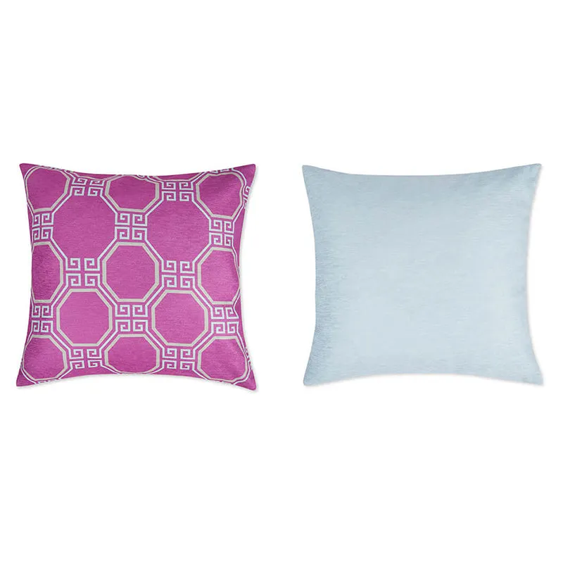India Circus Kachnar Gul Printed Velvet Cushion Cover - Set Of Five media 4