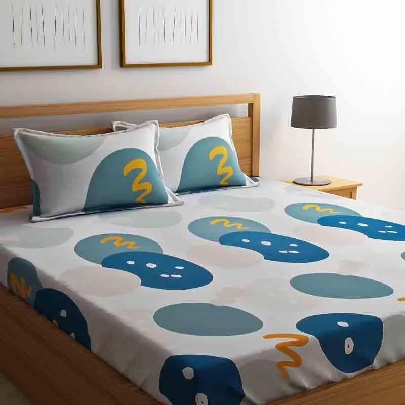 Puzzle Kuzzle Cotton Bedsheet - 210 TC media 3