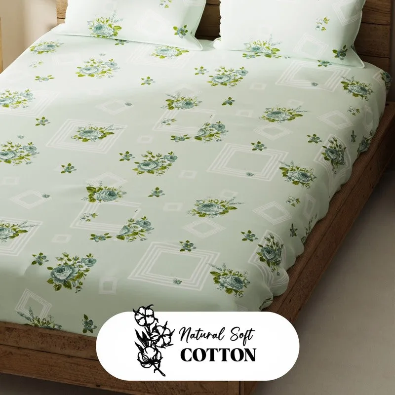 Ceynor Bedsheet (Green) - 115 GSM media 5