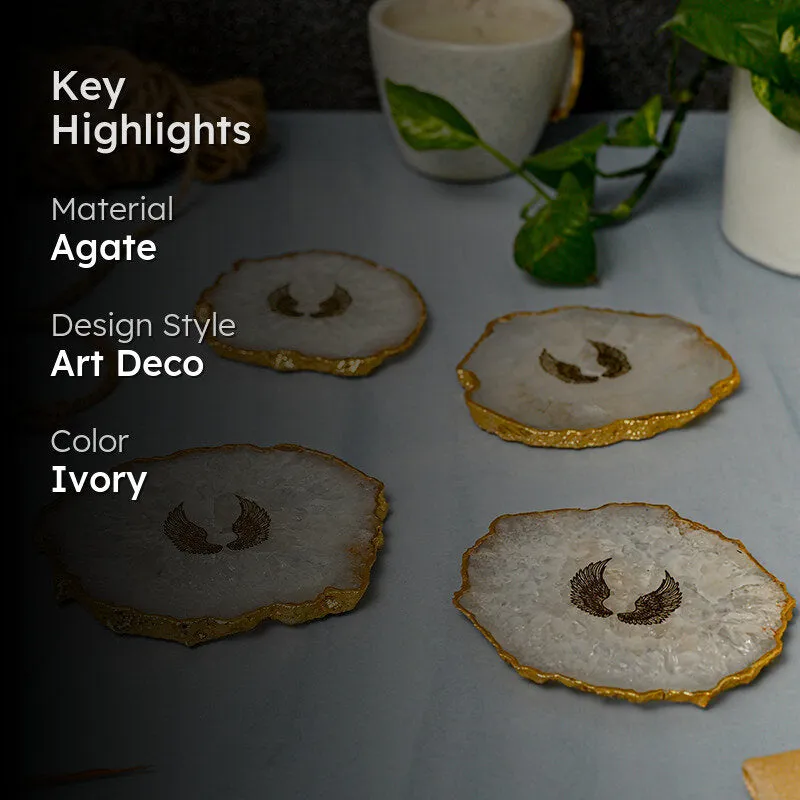 Crystal Agate Coaster - Set Of Four media 2
