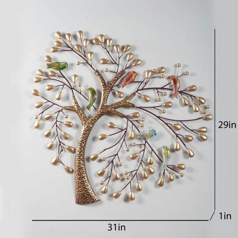 Golden Tree Of Life Metal Wall Accent media 5