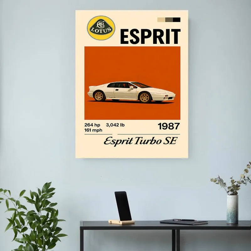 Lotus Esprit Turbo Wall Poster media 3