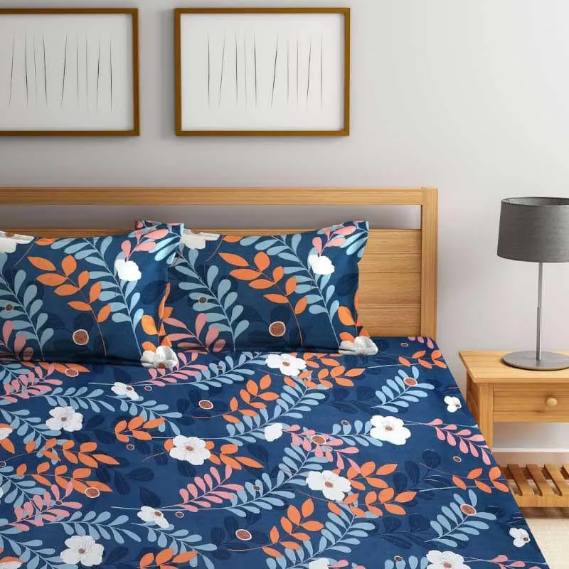 Stella Printed Microfiber Bedsheet - 130 GSM media 5