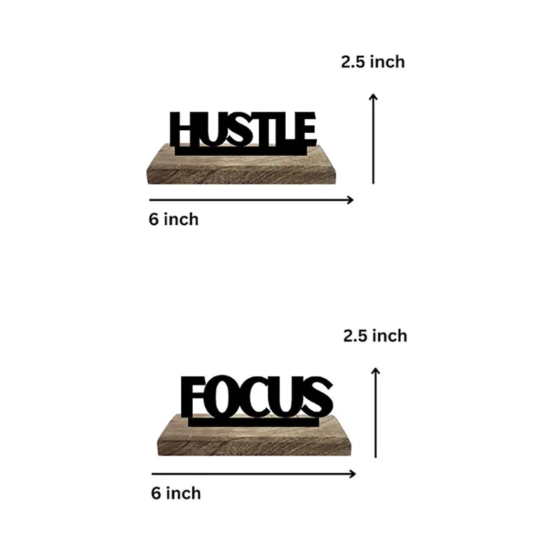 Dynamic Determination Typography Showpiece - Set Of Two media 7