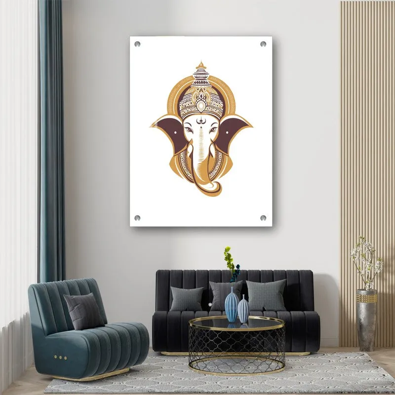 Ganesh Divine Aura Acrylic Wall Art media 6