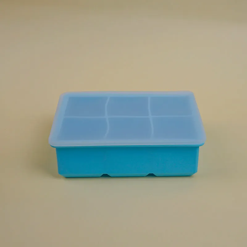 Geometric Silicone 6-Cube Ice Mould - Blue media 3