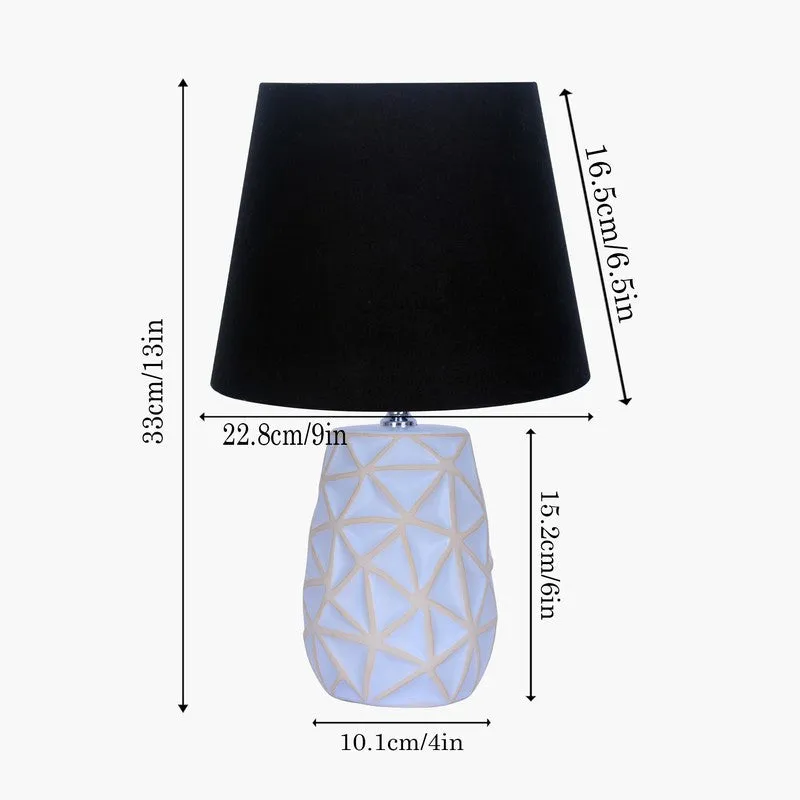 VividGlow Transform Ceramic Table Lamp - Black,White media 7