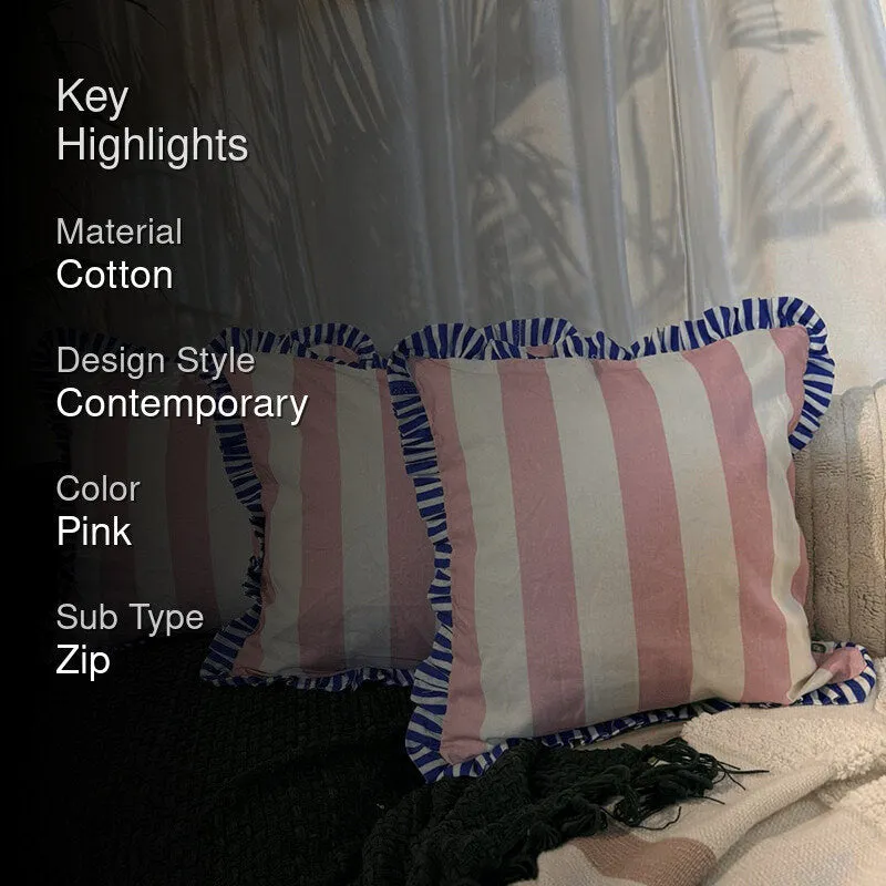 Stripe II Cushion Cover (Pink) - Set Of Three media 2
