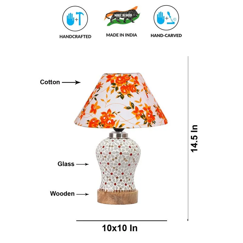 Harmyra Fleur Cone Wooden Table Lamp - Multicolor media 9