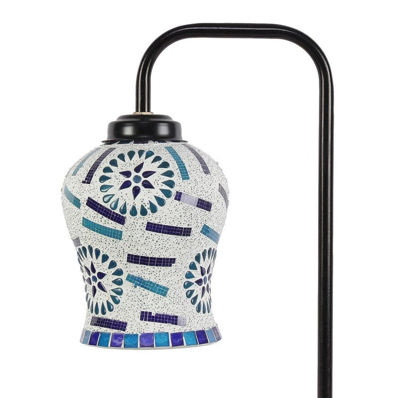 Mosaic Arch Glass Table Lamp - Blue media 6
