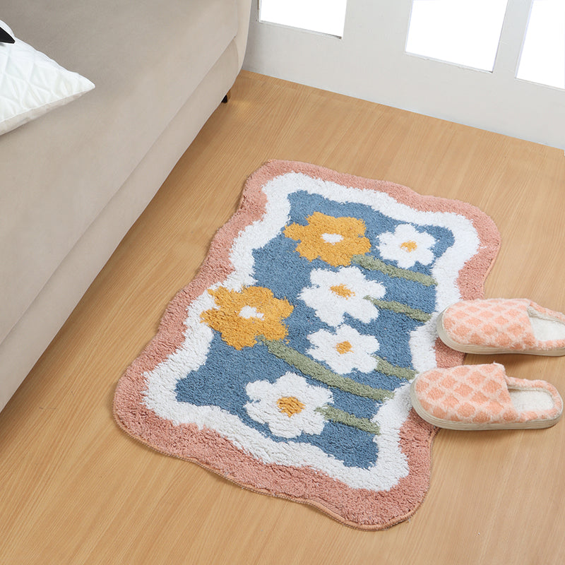 Flower Fields Poly Cotton Bath Mat media 4