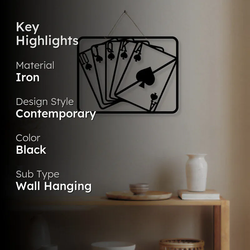 Spade Deck Of Cards Iron Wall Accent media 2