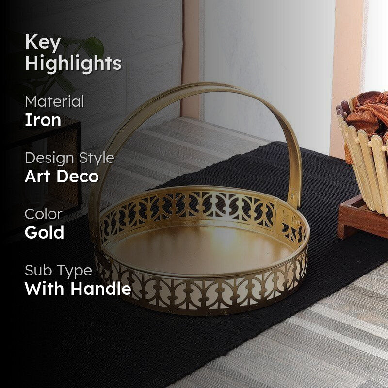 Arsh Rounf Iron Storage Basket media 2