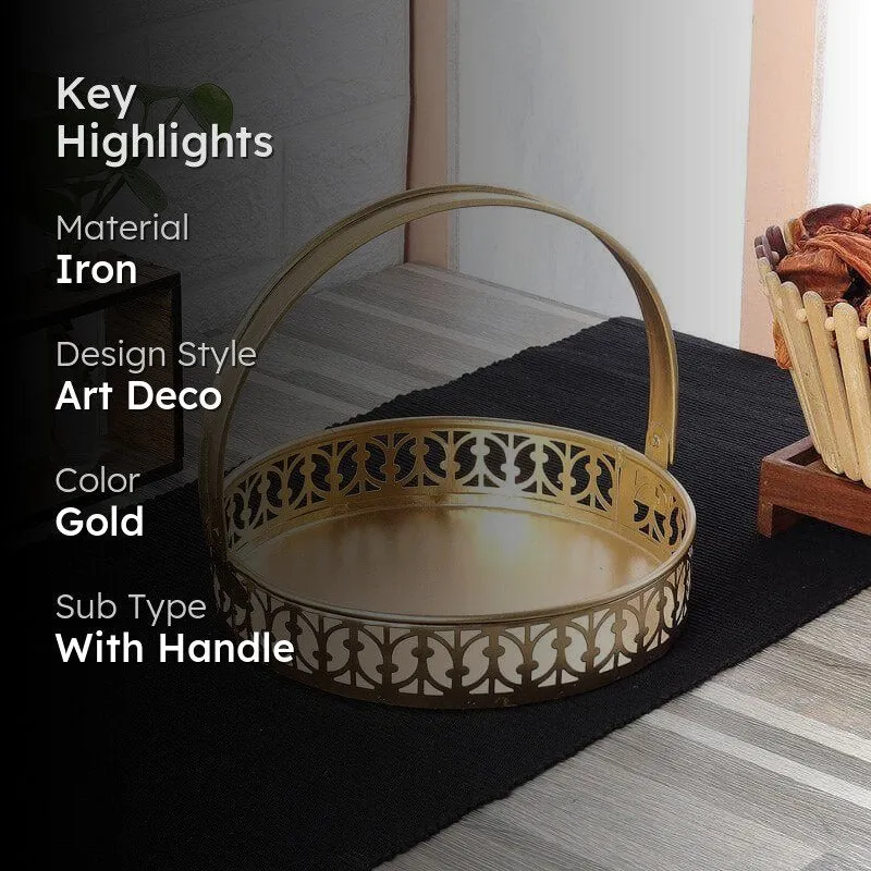 Arsh Rounf Iron Storage Basket media 2