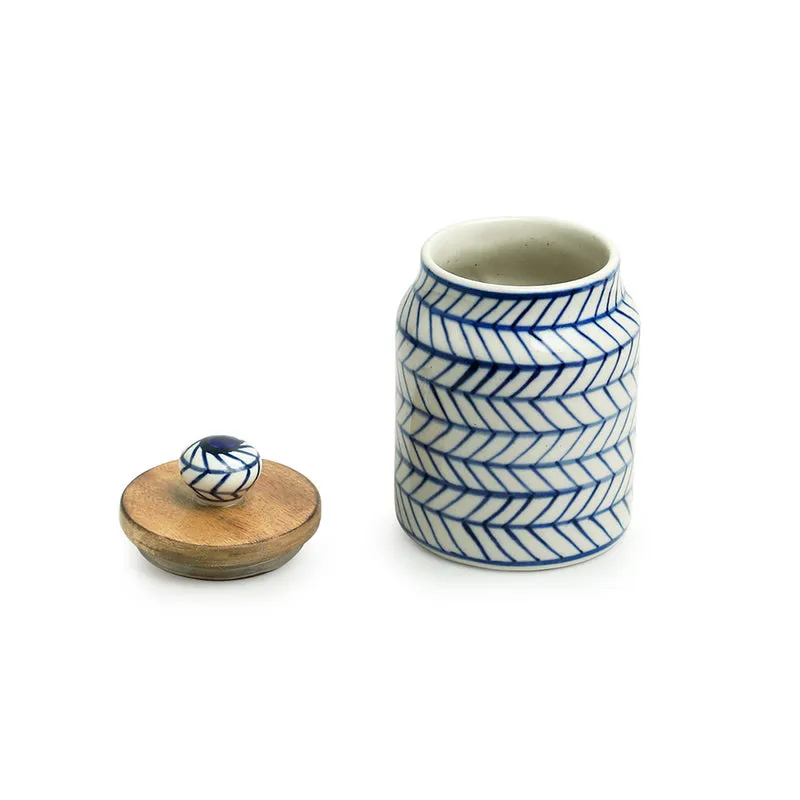 Indigo Ethnic Airtight Storage Jar - 470 mL media 4