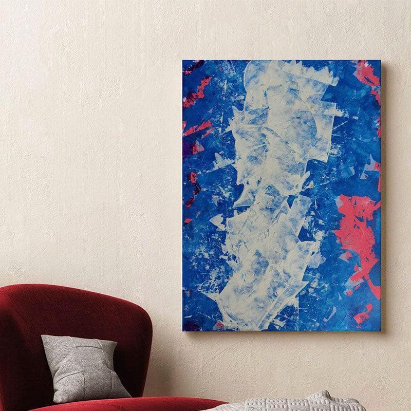 Evening Sky Abstract Canvas Painting - Gallery Wrap