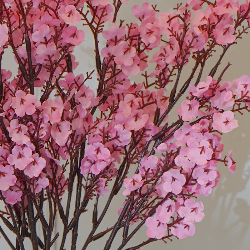 Faux Pink Gypsophila Flower Stick (19 CM) - Set Of Four media 4