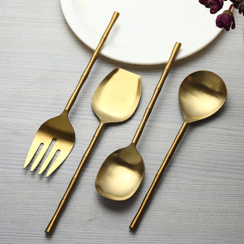 Bamboo Elegance Serving Set - Four Piece Set