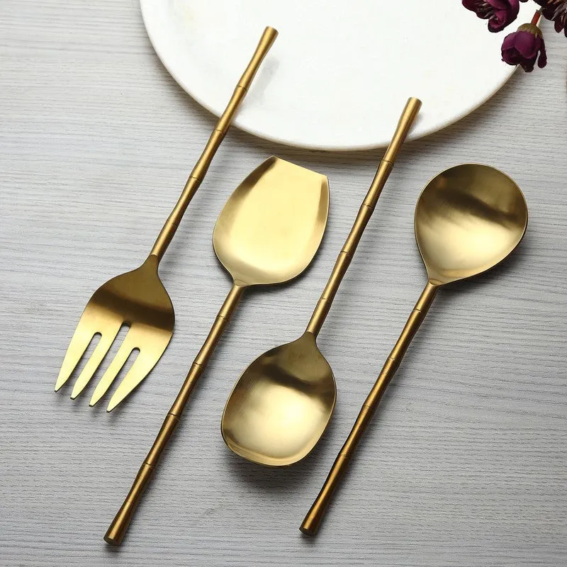 Bamboo Elegance Serving Set - Four Piece Set media 1