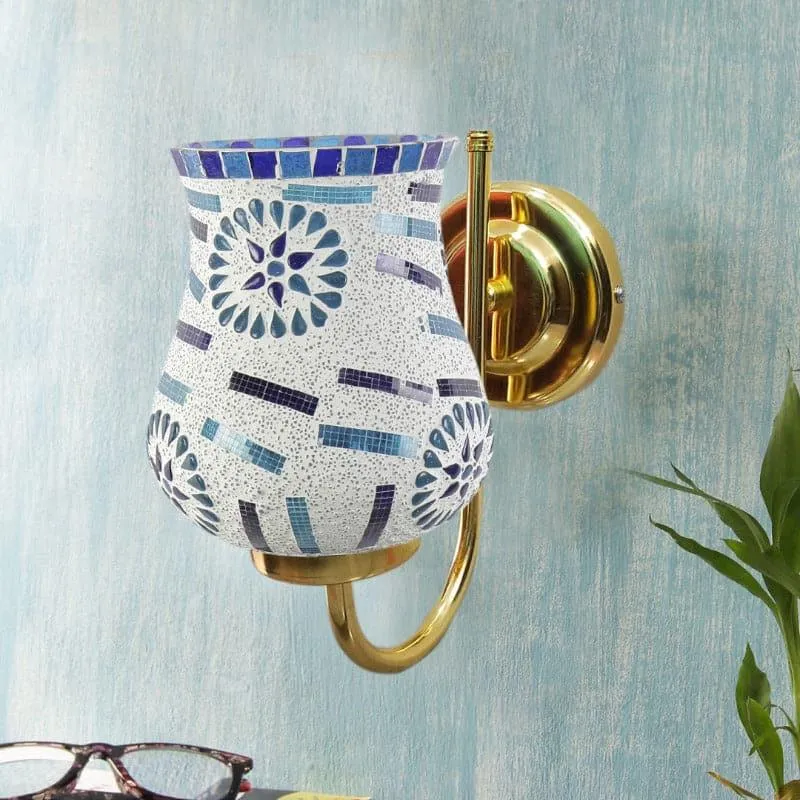 Galora Floresia Goblet Glass & Metal Wall Lamp media 3