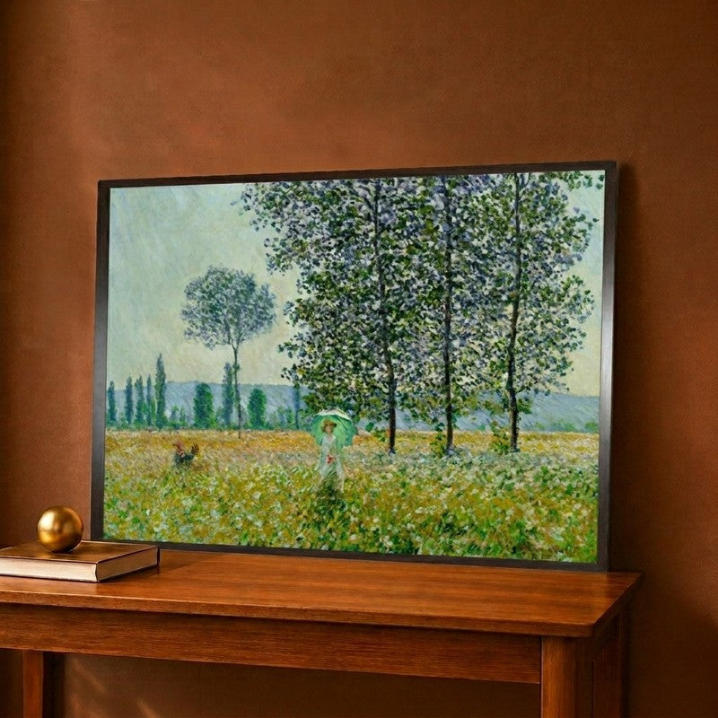 Fields In Spring Canvas Wall Painting - 12 x 9 Inches
