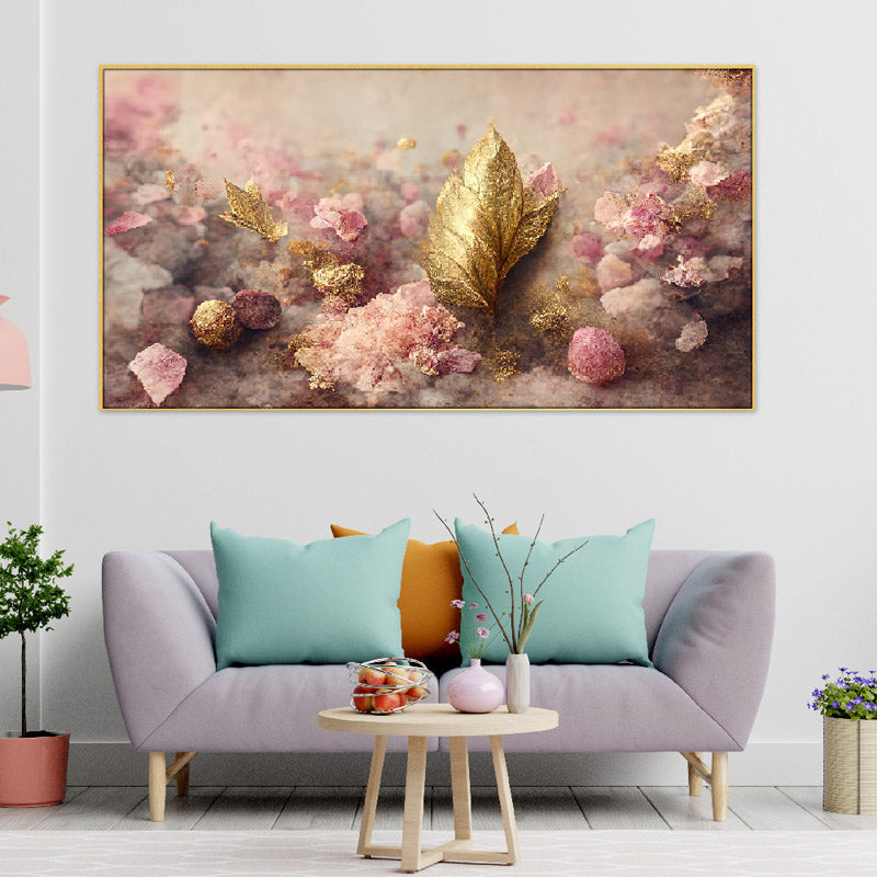 Goldo Twig Floral Canvas Wall Painting