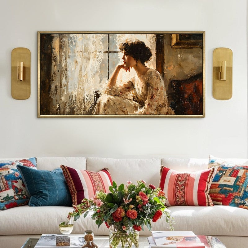 Fragile Calm Canvas Wall Painting With Frame
