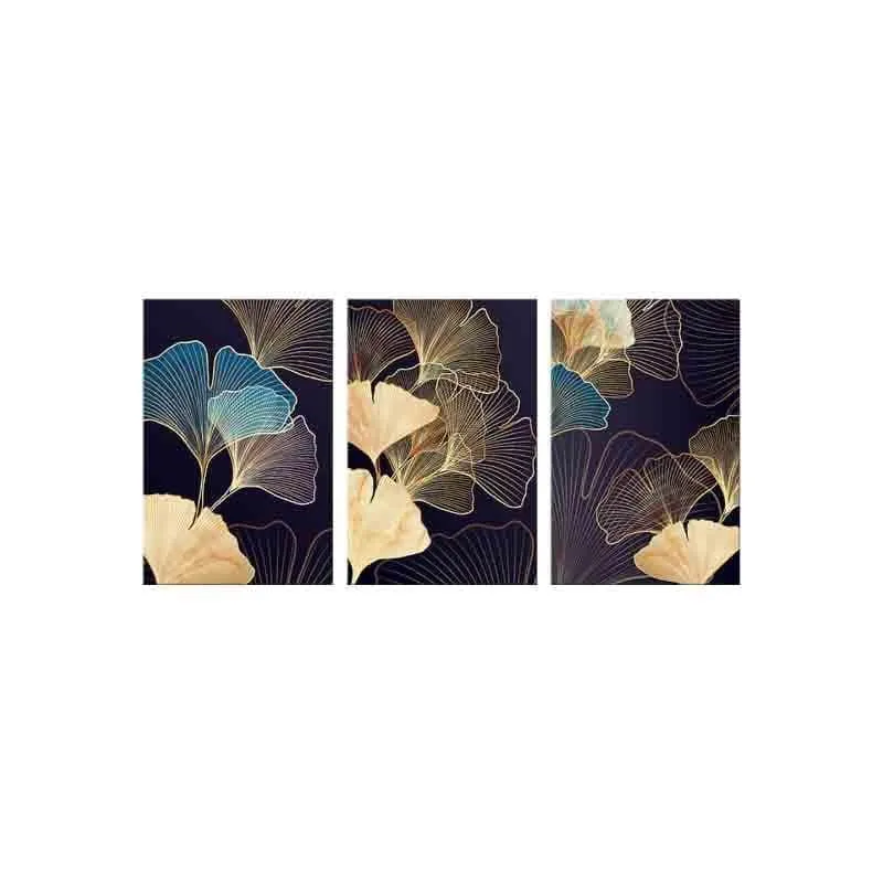 Gulmohar Poly Canvas Wall Art - Set of Three media 5