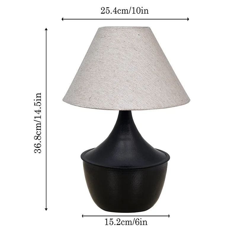 Obliqe Metal Table Lamp - Beige,Black media 5