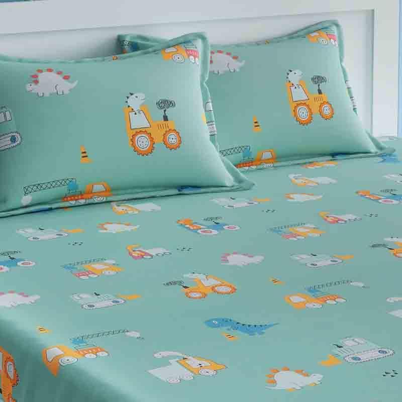 Rhinos Day Out Cotton Bedsheet - 210 TC media 5