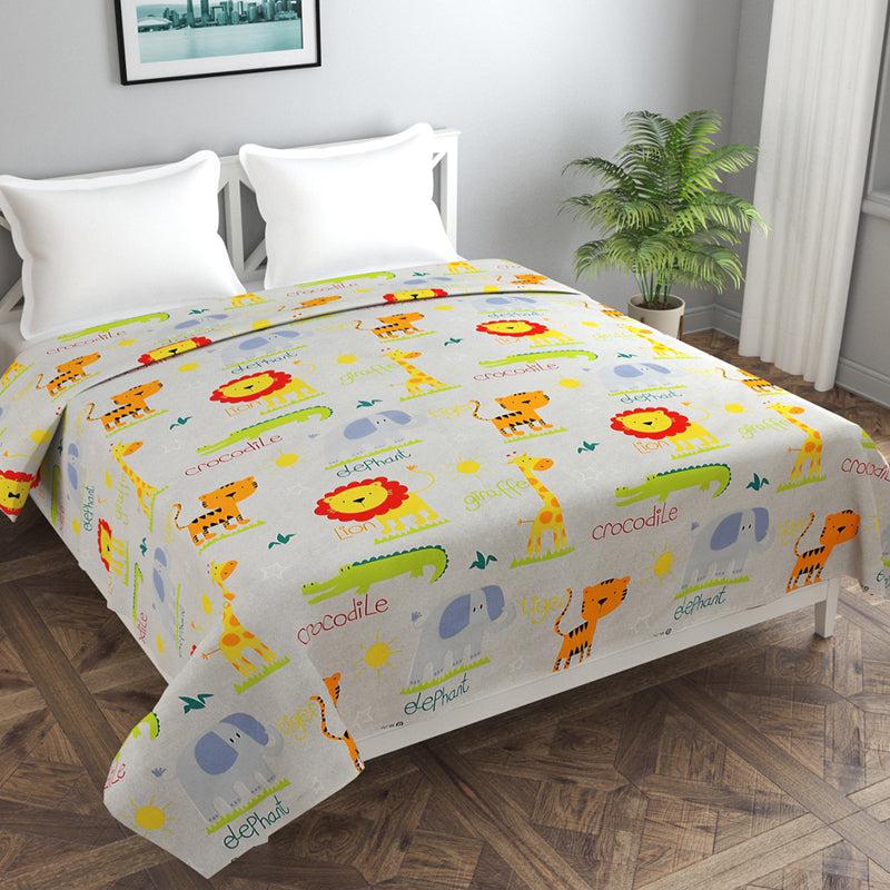 Whiskers & Woods Kids' Cotton Duvet Cover - 210 TC