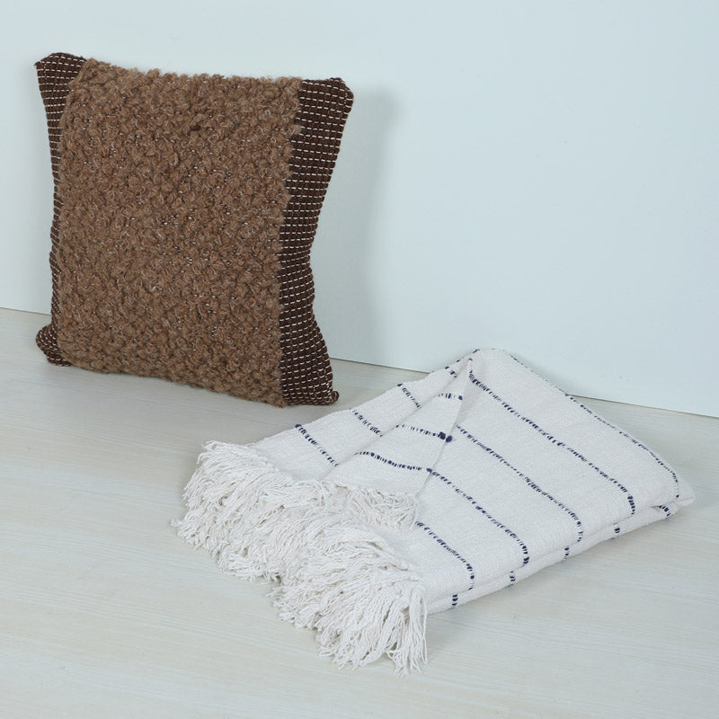 Anta Tufted Cushion & Woven Throw media 4