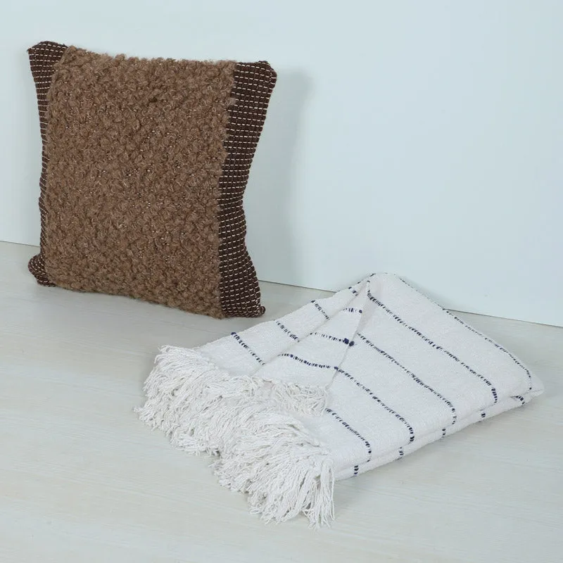 Anta Tufted Cushion & Woven Throw media 4