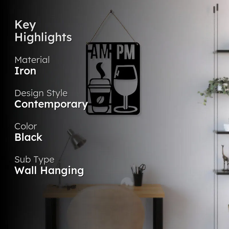 Coffee Mornings & Wine Nights Iron Wall Accent media 2