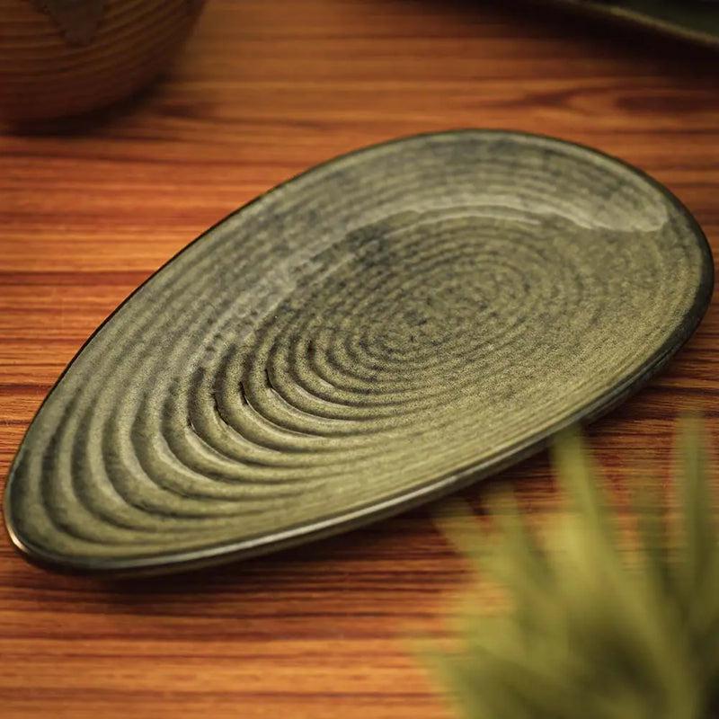 Elmina Oyster Handmade Ceramic Platter media 3