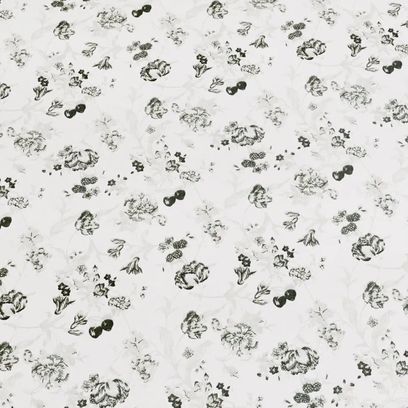Rosewood Floral Cotton Bedsheet (Green) - 180 TC media 6