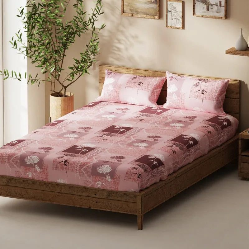 Geynar Bedsheet (Pink) - 115 GSM media 1