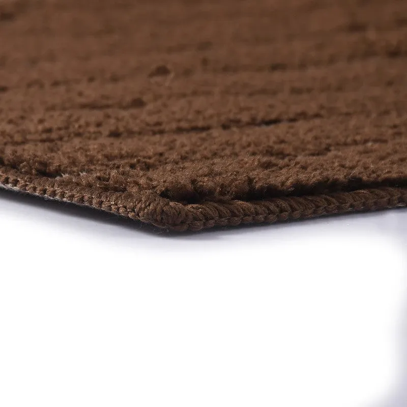 StripeEase Microfiber Bath Mats (Coffee) - Set of Two media 5