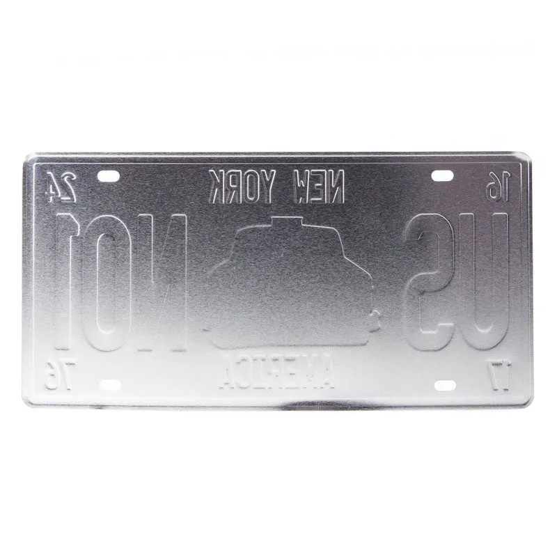 Taxi Us No1 Number Plate Metal Wall Accent media 4